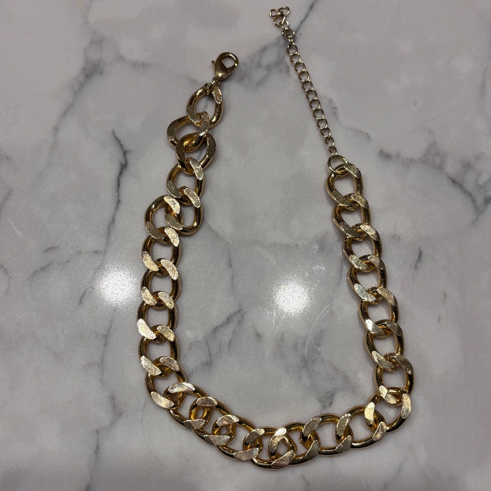 Gold Plated Chain Necklace